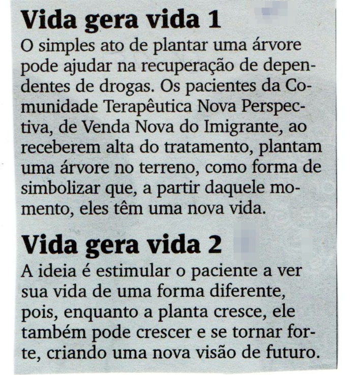 Vida gera vida