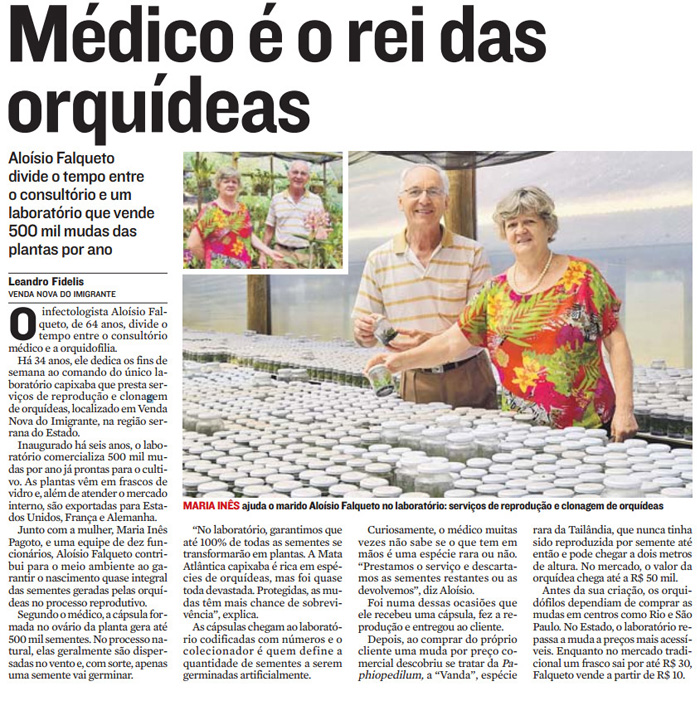 Médico é o rei das orquídeas