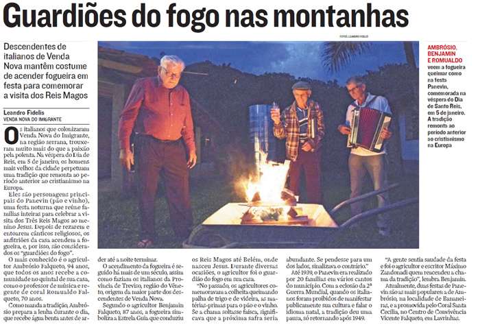 Guardiões do fogo nas montanhas